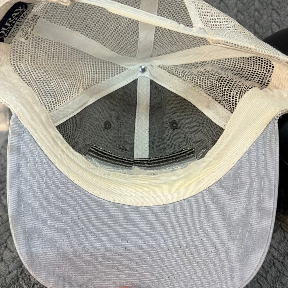 Ouray The Angling Company Key West Shark Trucker Hat Gray Blue Snapback 5123